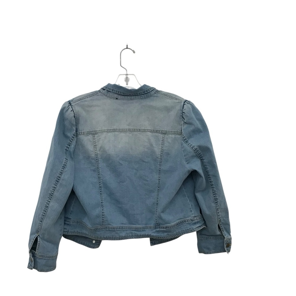 Tuckernuck Light Washed Front Button Puff Shoulde… - image 6